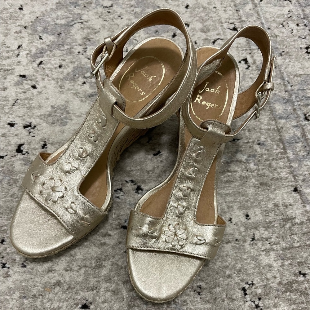 Jack Rogers Wedges. Size 5.5!